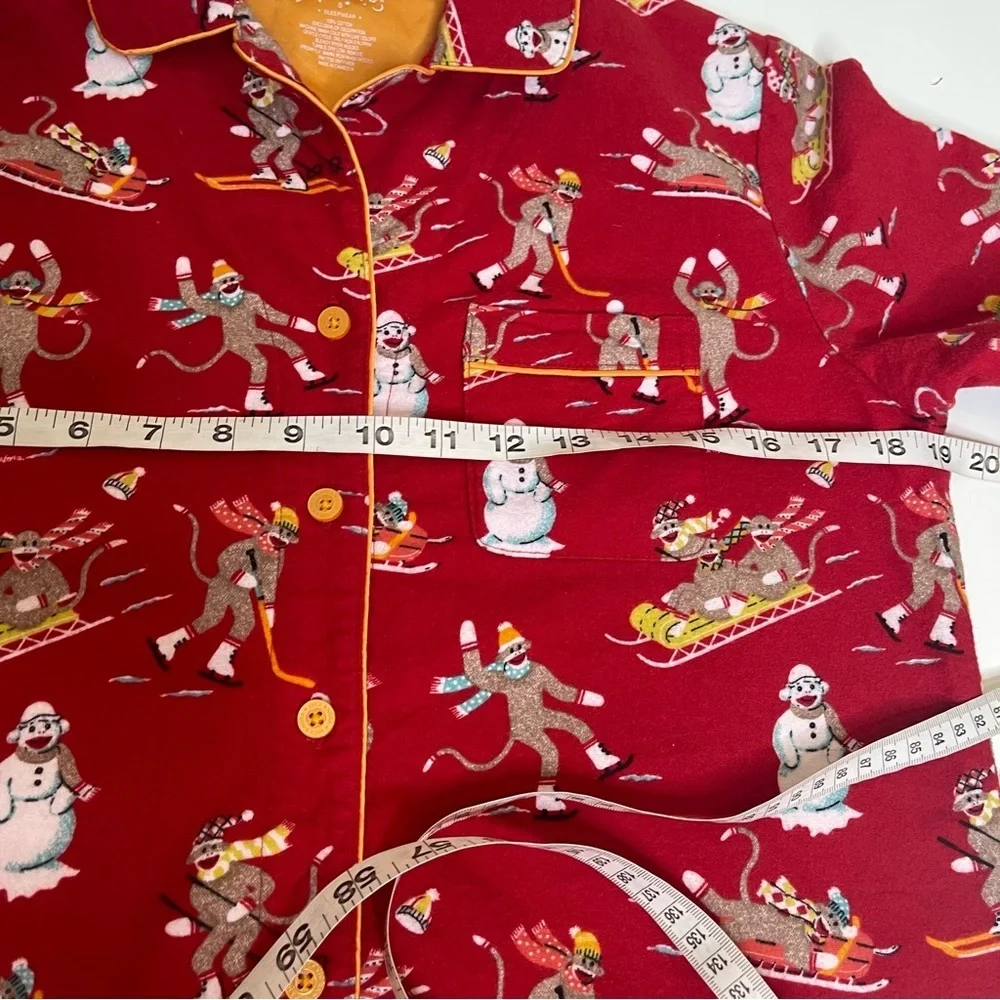 Nick and Nora Sleepwear Flannel Pajama Top only - Picture 6 of 9